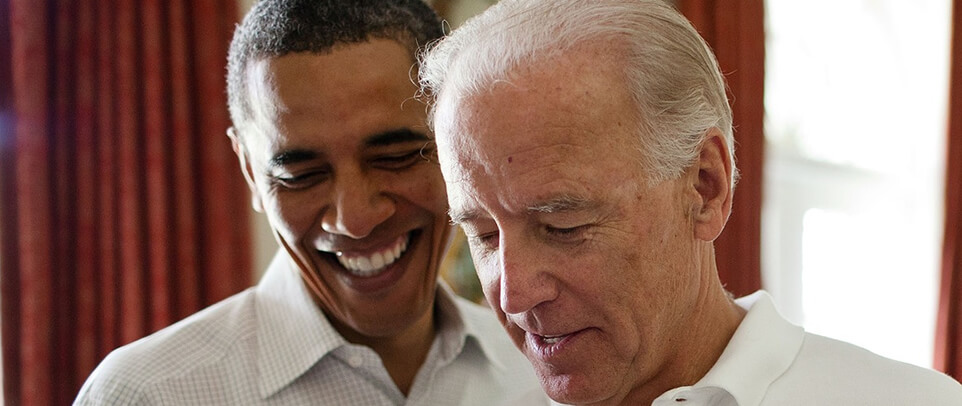 Photo of US President Obama and President Biden who visited Belfast Photo of US President Obama and President Biden who visited Belfast